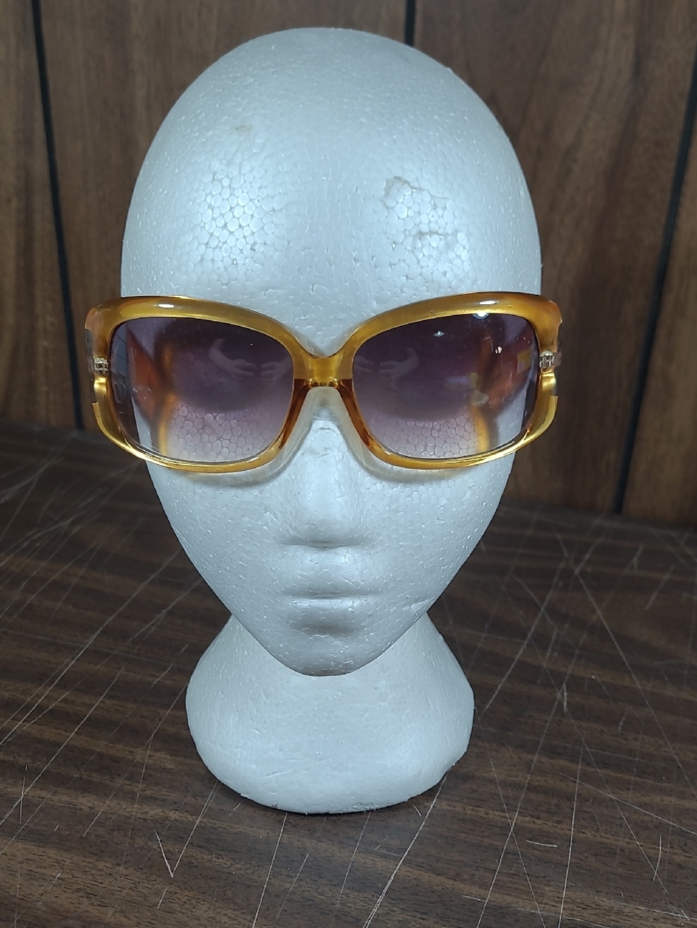 Oversized Amber Gradient Women's Sunglasses #4